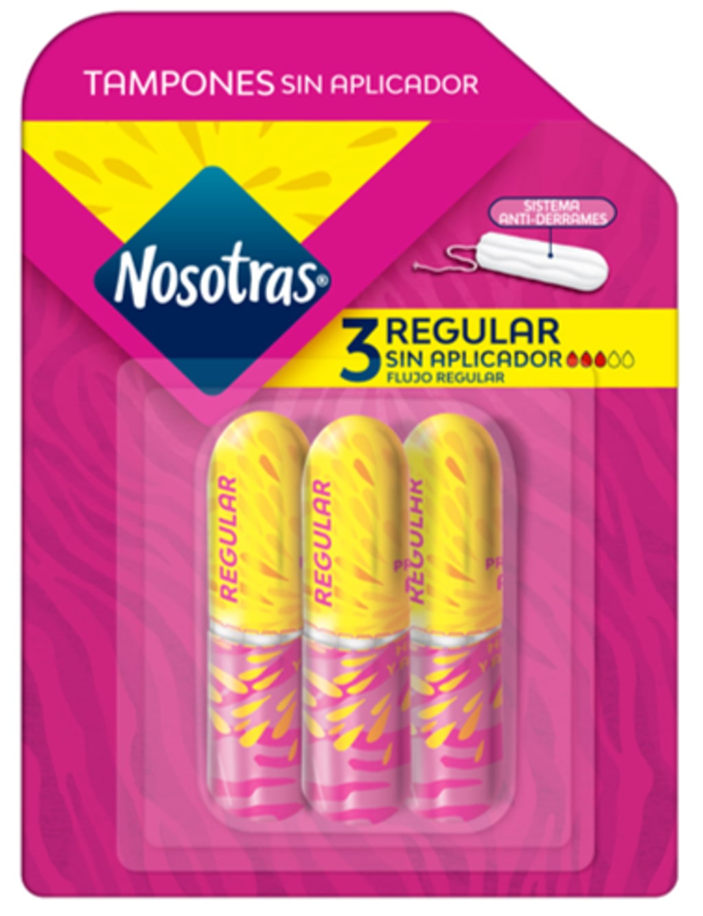 TAMPONES NOSOTRAS DIGITAL REGULAR 3 UNDS x 6