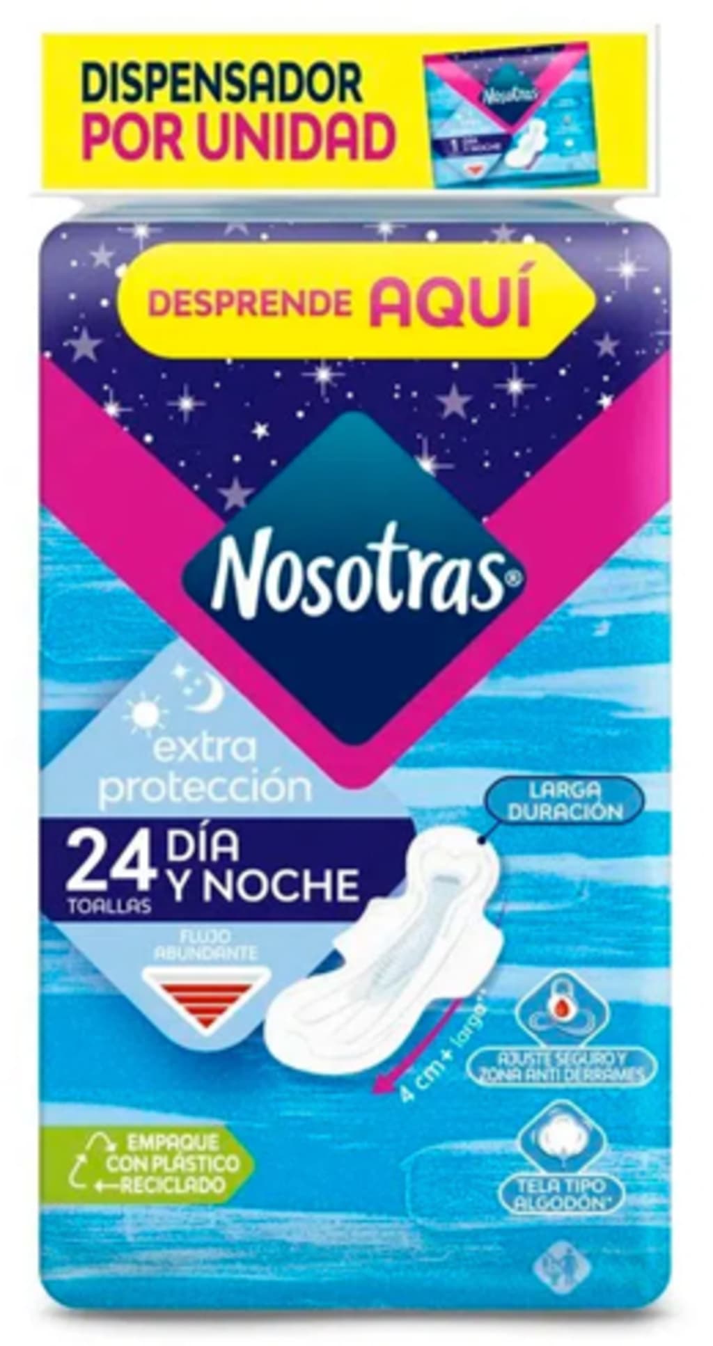 TOALLA NOSOTRAS EXTRAPROTECCION DIA NOCHE 24 UNDS