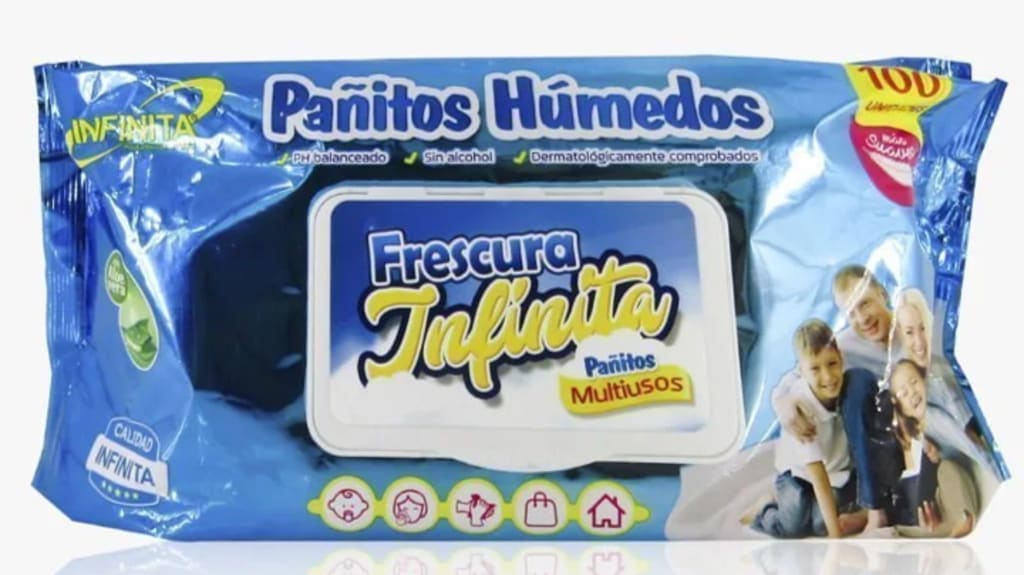 PAÑITOS HUMEDOS INFINITA FRESCURA TAPITA 100 UNDS
