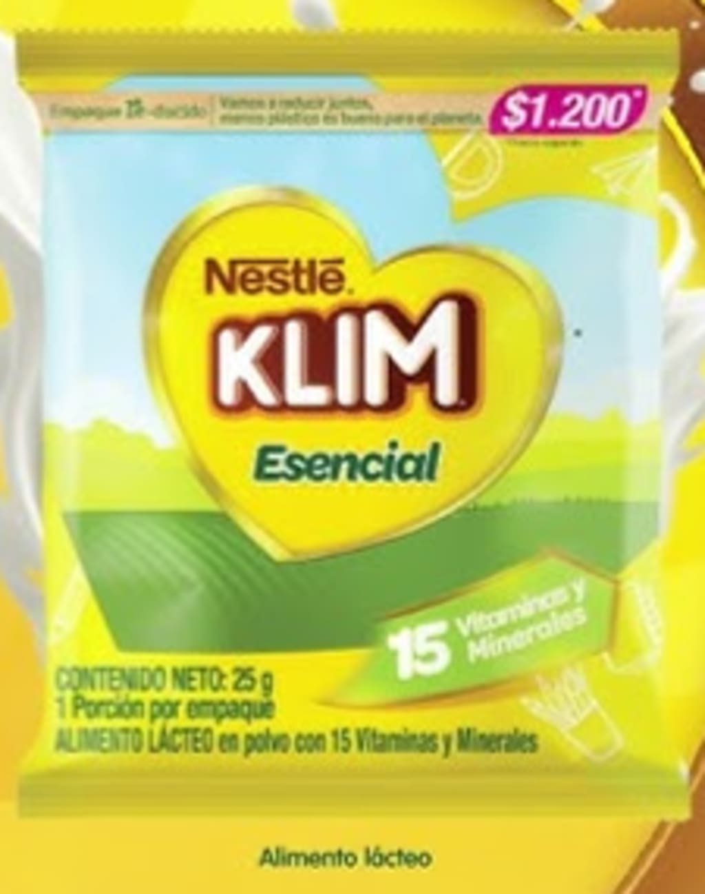 ALIMENTO LACTEO KLIM ESENCIAL RISTRA 16 SOBRES (25 GRS)
