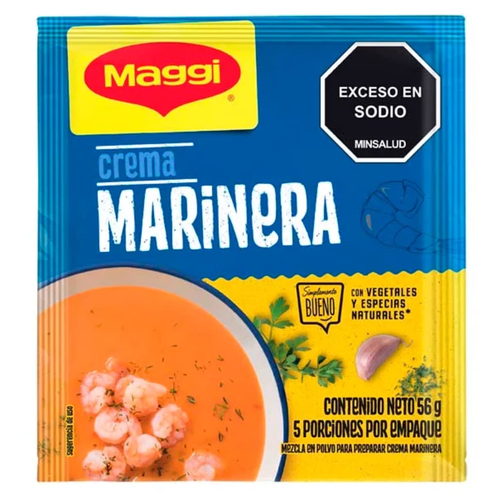 CREMA GOURMET MAGGI MARINERA 56 GRS x 24 SOBRES