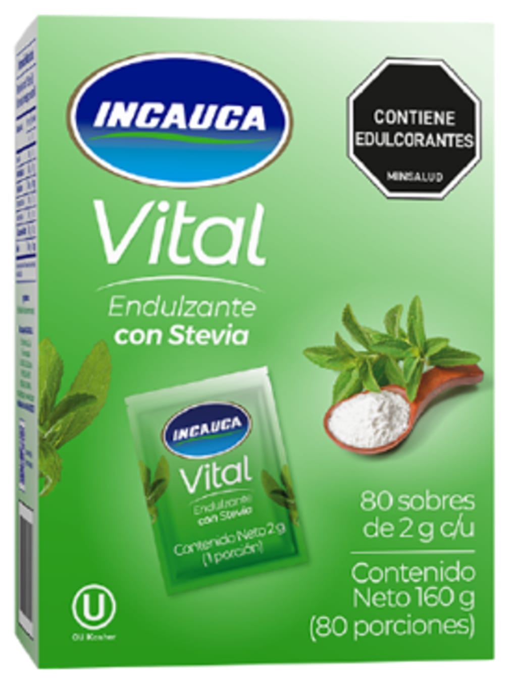 ENDULZANTE INCAUCA STEVIA DISPLAY 80 SOBRES