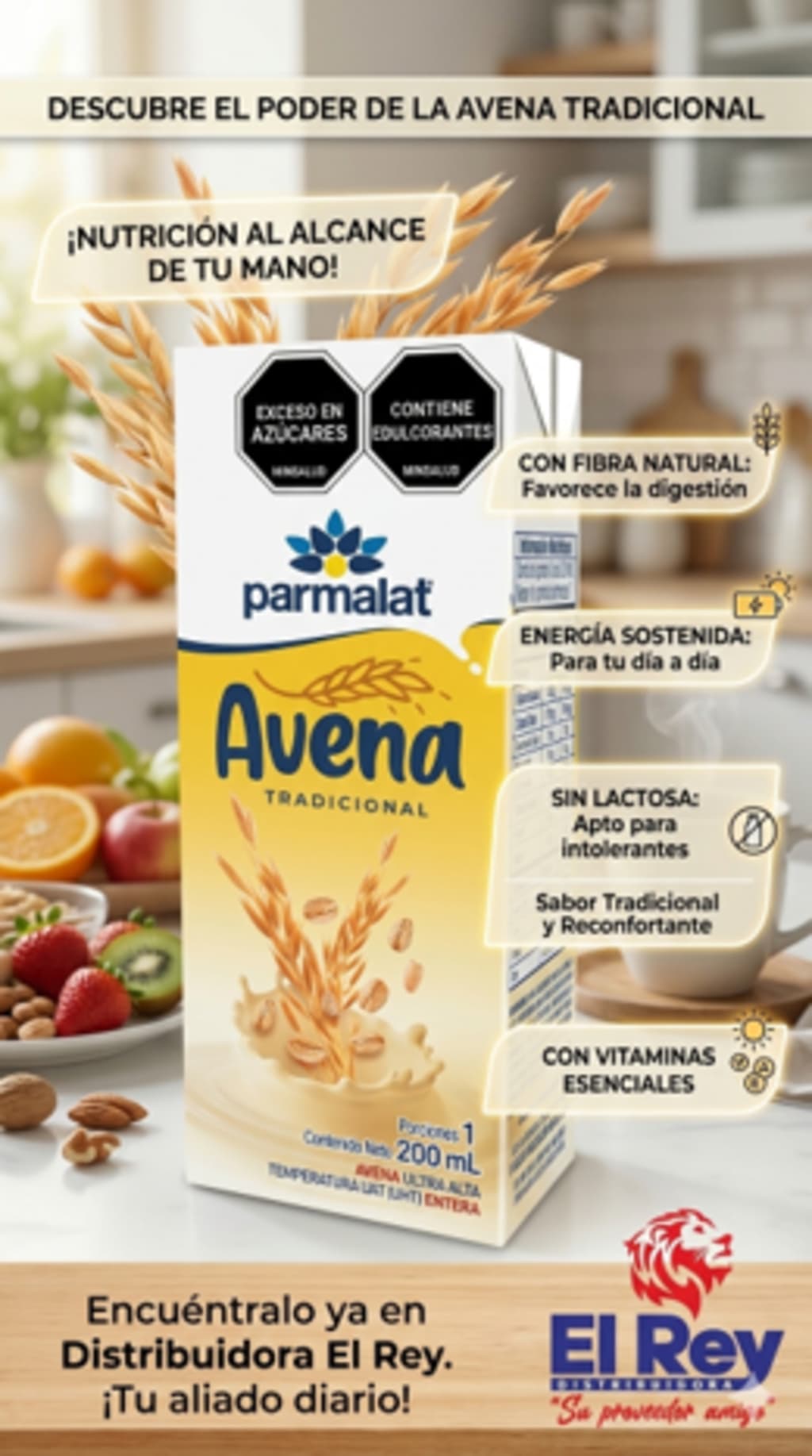 AVENA LIQUIDA PARMALAT TRADICIONAL UHT 200 ML