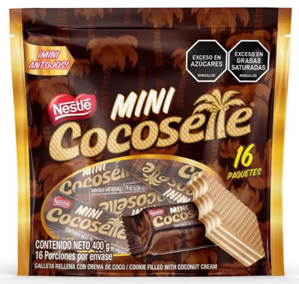 GALLETA COCOSETTE MINI WAFFER 16 UND (400 GRS) x 12