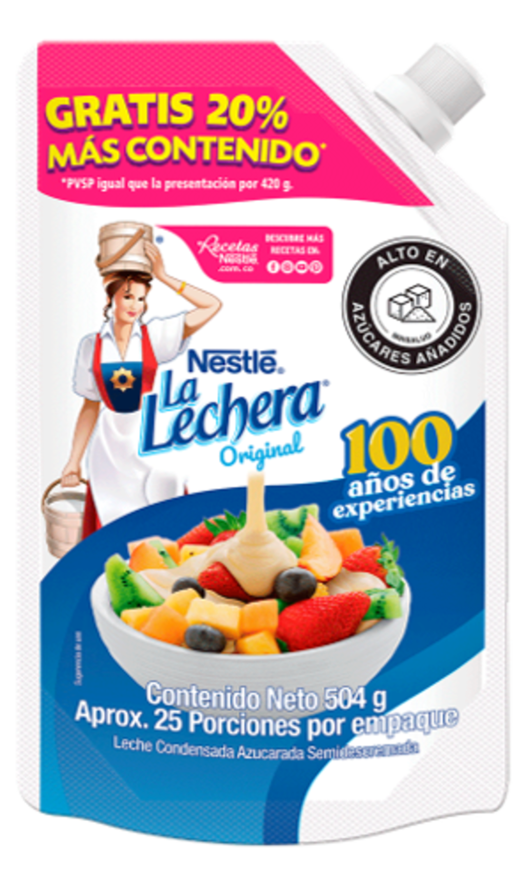 LECHE COND. LA LECHERA DOYPACK PAG 420 GRS LLV 504 GRS
