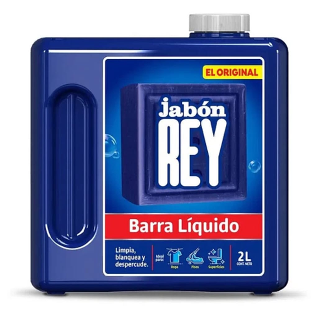 JABON EN BARRA LIQUIDO REY GALON CUBO 2000 ML x 6