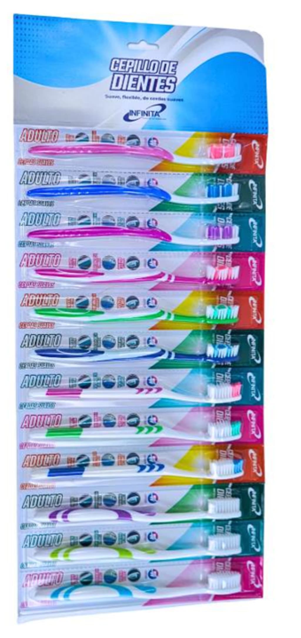CEPILLO DENTAL INFINITA ADULTO TIRILLA ECO INF314 x 12 UNDS