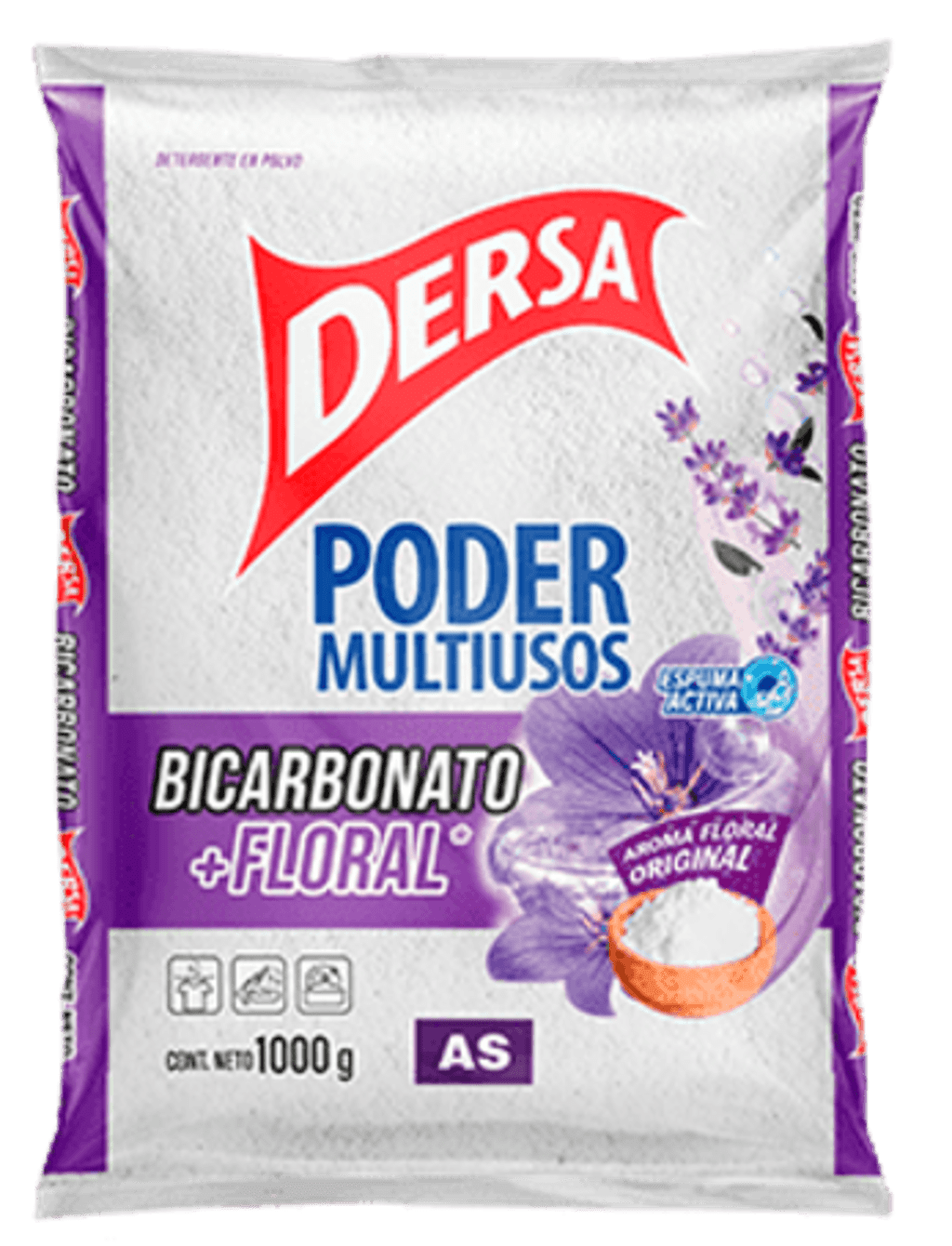 DETERG. DERSA AS BICARBONATO FLORAL 125 GRS