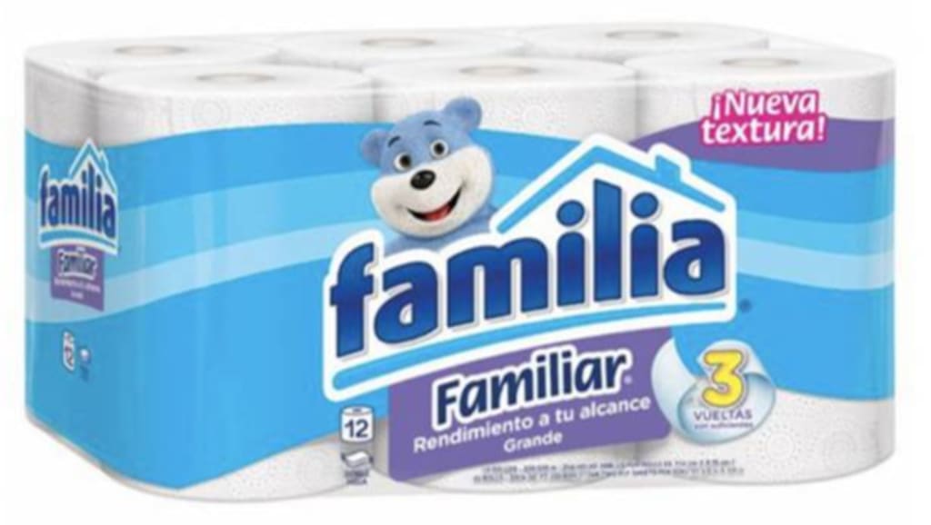 PAPEL FAMILIA FAMILIAR GRANDE x 12 ROLLOS