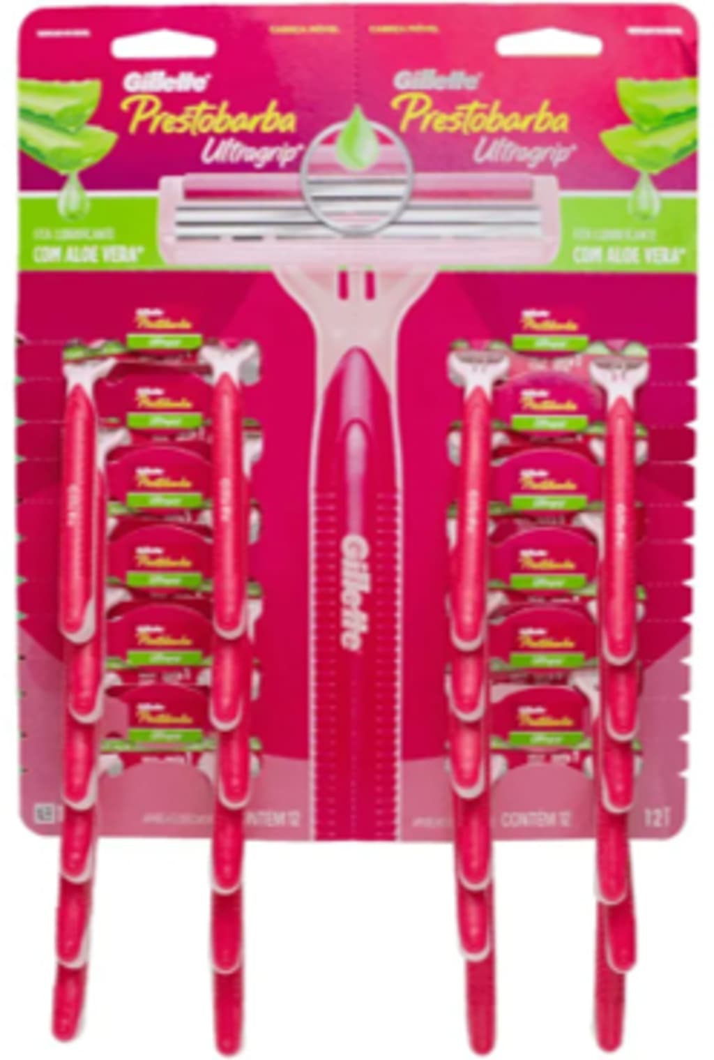 MAQUINA PRESTOBARBA ULTRAGRIP WOMEN ALOE 2 HOJAS x 24