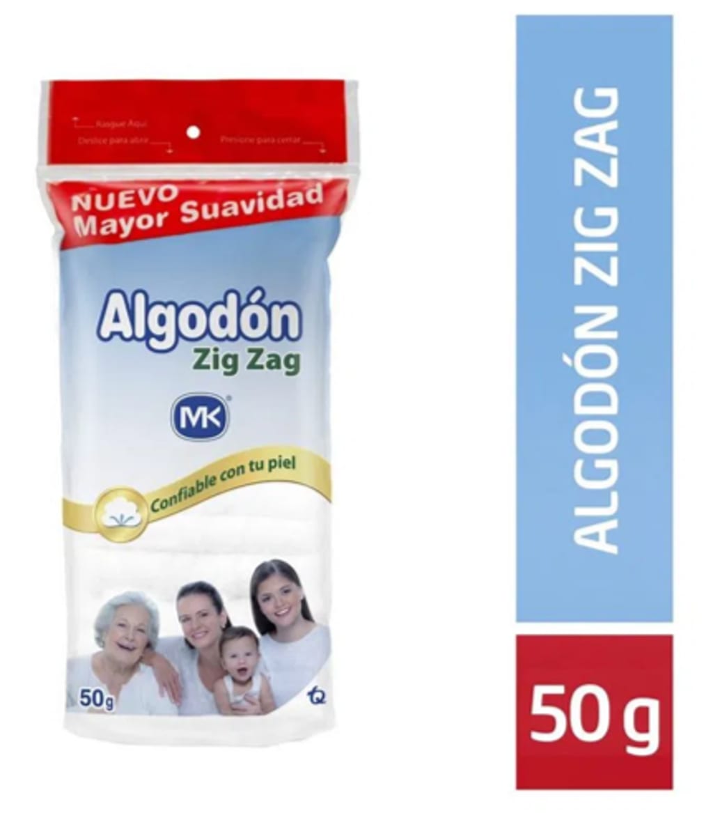 ALGODON MK ZIG ZAG 50 GRAMOS x 12