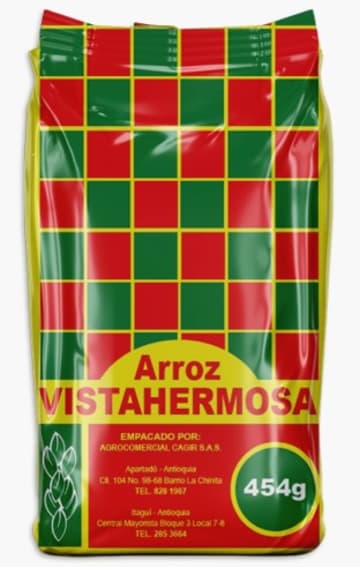 ARROZ VISTA HERMOSA 454 GRS x 25 LBS
