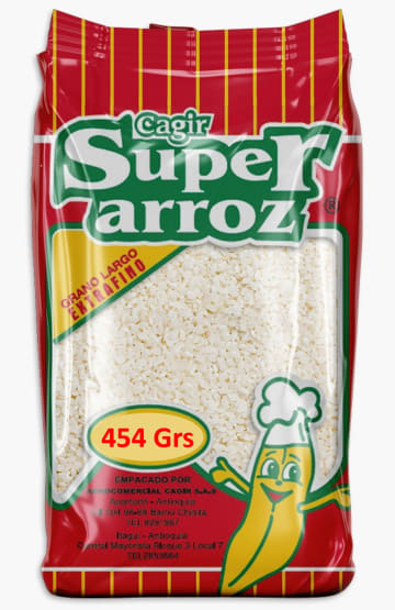 ARROZ SUPER ARROZ 454 GRS x 25 LBS