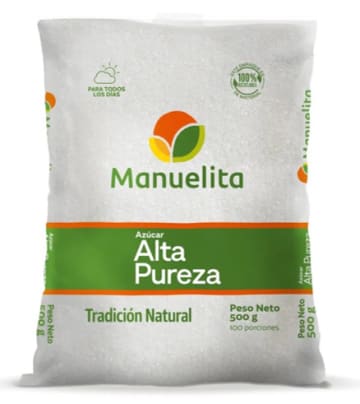 AZUCAR BLANCA EMPAQUETADA 500 GRS x 25