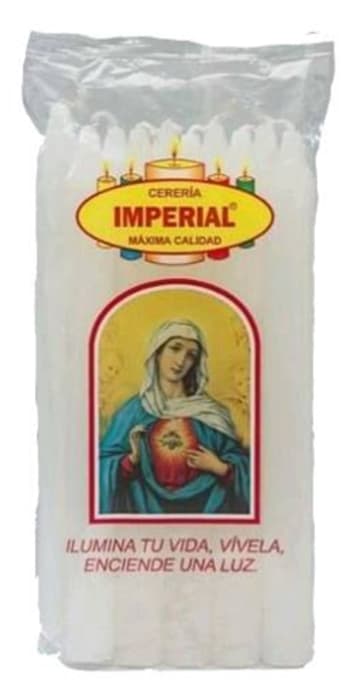 VELAS IMPERIAL GRUESA 4X25 (18 MM x 16 CMS) x 4 UNDS