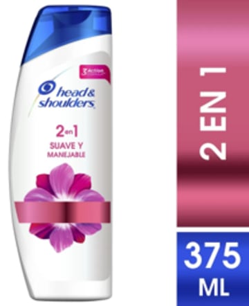 CHAMPU H&S 2EN1 SUAVE Y MANEJABLE 375 ML x 12