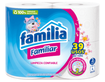 PAPEL FAMILIA FAMILIAR GRANDE x 4 ROLLOS