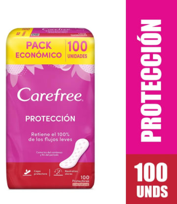 PROTECTOR CAREFREE REGULAR CON PERFUME 100 UNDS x 12