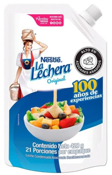 LECHE COND. LA LECHERA DOYPACK 420 GRS x 24