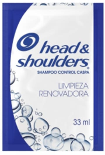 CHAMPU H&S LIMPIEZA RENOVADORA SACHETON 33 ML x 8 SOBRES