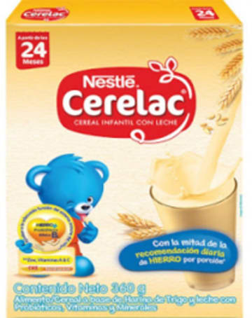 CEREAL CERELAC NESTLE 360 GRS x 12