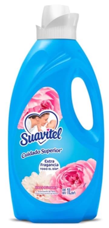 SUAVIZANTE SUAVITEL SUPERIOR PRIMAVERA AZUL FRASCO 1000 x 12