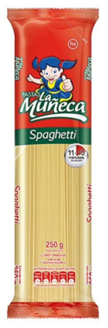 PASTA LA MUÑECA SPAGUETTI 250 GRS