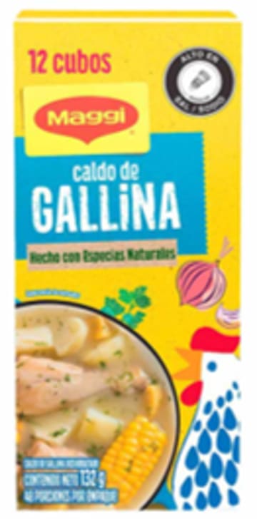 CALDO MAGGI GALLINA 12 CUBOS (132 GRS)