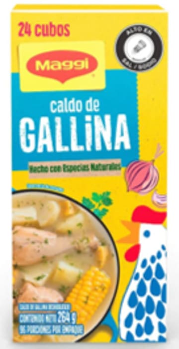 CALDO MAGGI GALLINA 24 CUBOS (264 GRS) x 12