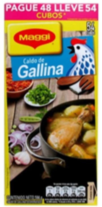 CALDO MAGGI GALLINA CANALETA PAGUE 48 LLEVE 54 CUBOS