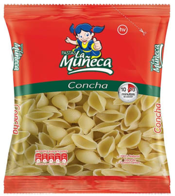 PASTA LA MUÑECA CONCHAS 200 GRS x 24