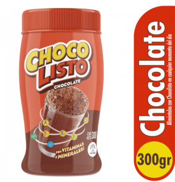 CHOCOLISTO TARRO 300 GRAMOS x 30 UNDS