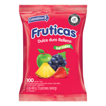 CONFITE FRUTICAS SURTIDAS 100 UNDS