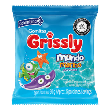 GOMAS GRISSLY MUNDO MARINO 70 GRS