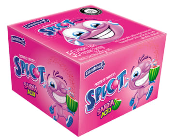 CHICLE SPLOT SANDIA ACID 50 UNDS x 18