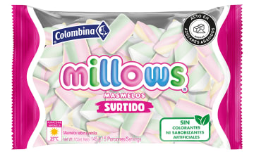 MASMELOS MILLOWS SURTIDOS 75 GRS x 20
