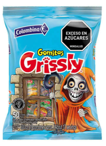GOMAS GRISSLY HALLOWEEN BOLSA 50 UNDS EI x 24