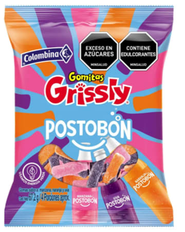 GOMAS GRISSLY POSTOBON 67,2 GRS x 24 BOLSAS