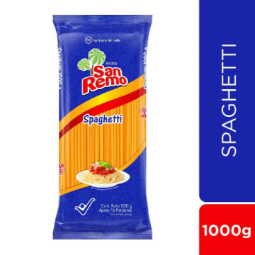 PASTA SAN REMO SPAGUETTI 1000 GRS
