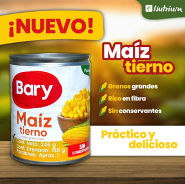 MAIZ TIERNO BARY LATA 246 GRS