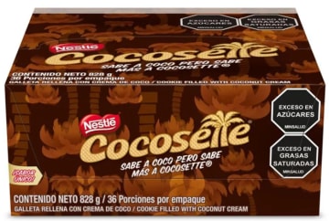 GALLETA COCOSETTE MAXI WAFFER 18 UNDS (828 GRS)