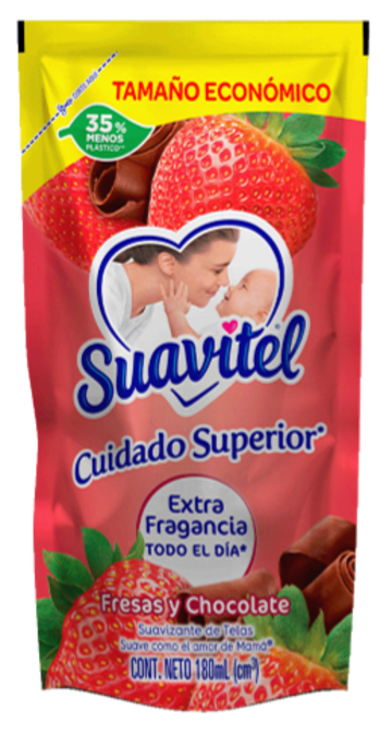 SUAVIZANTE SUAVITEL SUPERIOR FRESA CHOCOLATE 180 ML