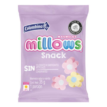 MASMELOS MILLOWS SNACK MARGARITA 35 GRS x 30