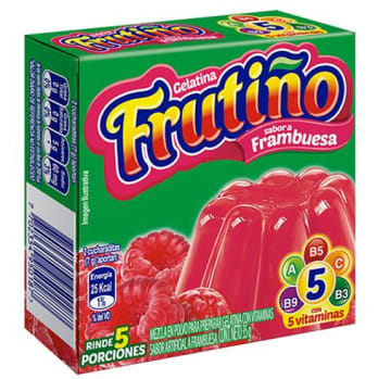 GELATINA FRUTIÑO FRAMBUESA 5 PORCIONES x 48