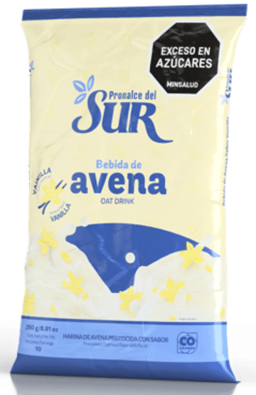 AVENA DEL SUR BOLSA SABOR VAINILLA 200 GRS