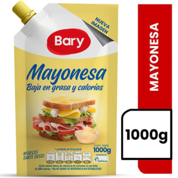 MAYONESA BARY DOYPACK CON VALVULA 1000 GRS