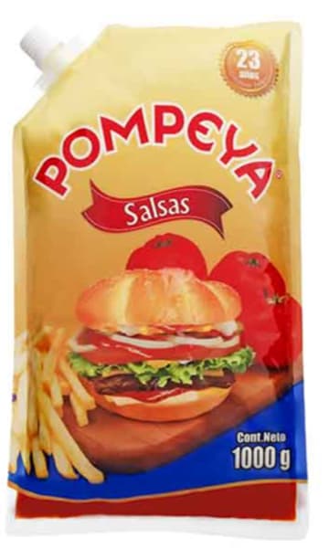 SALSA TOMATE POMPEYA BOLSA 1000 GRS x 12