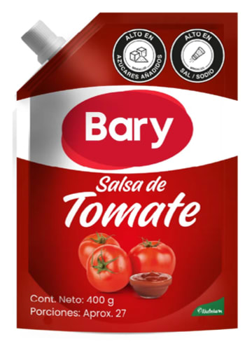 SALSA TOMATE BARY DOYPACK CON VALVULA 400 GRS x 24