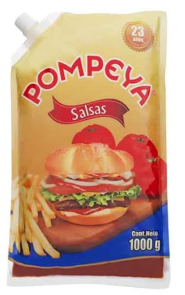 SALSA BBQ POMPEYA BOLSA 1000 GRS x 12