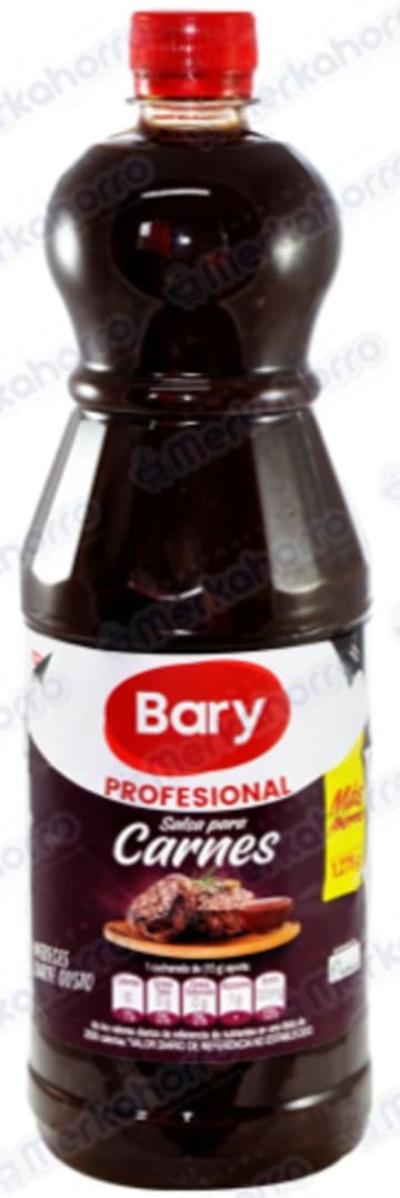 SALSA PARA CARNES BARY BOTELLA LITRON 1110 GRS x 12